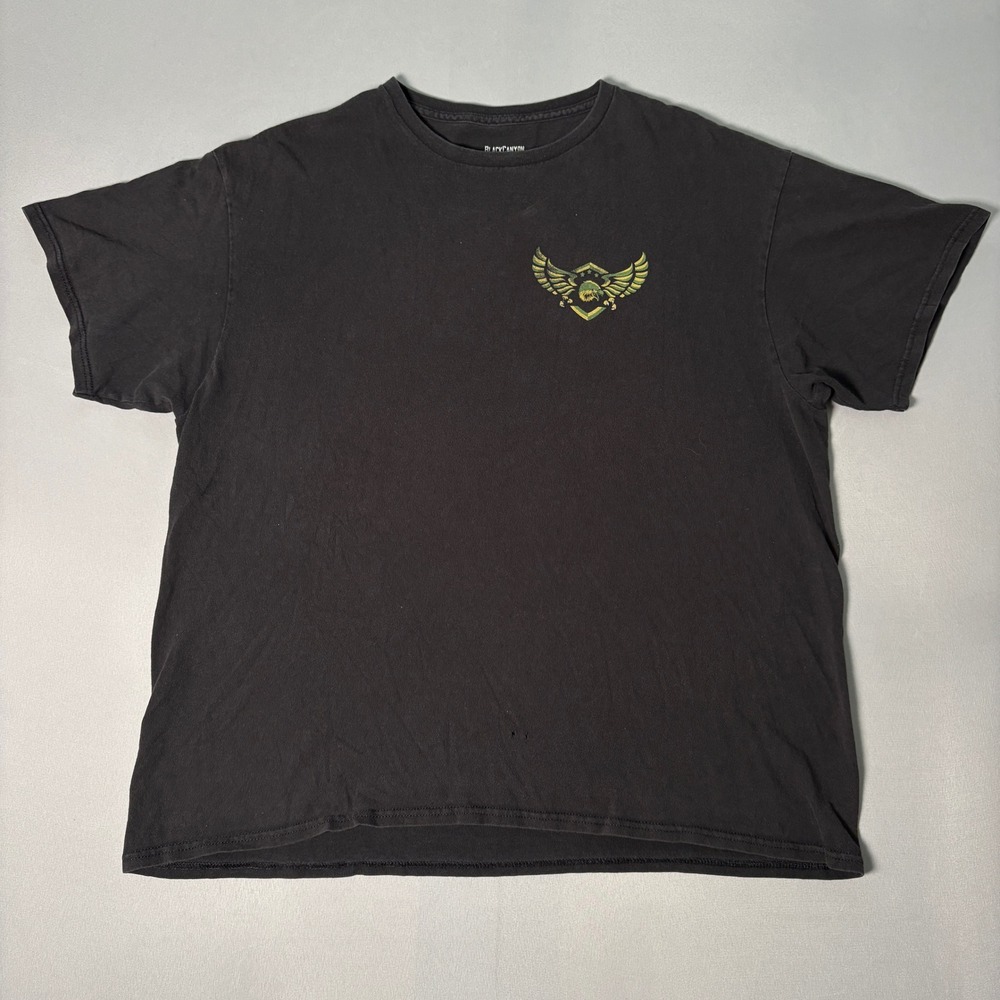 BlackCanyon Mens XL Black Eagle Wildlife Conservation Tee VTG Shirt Made in USA